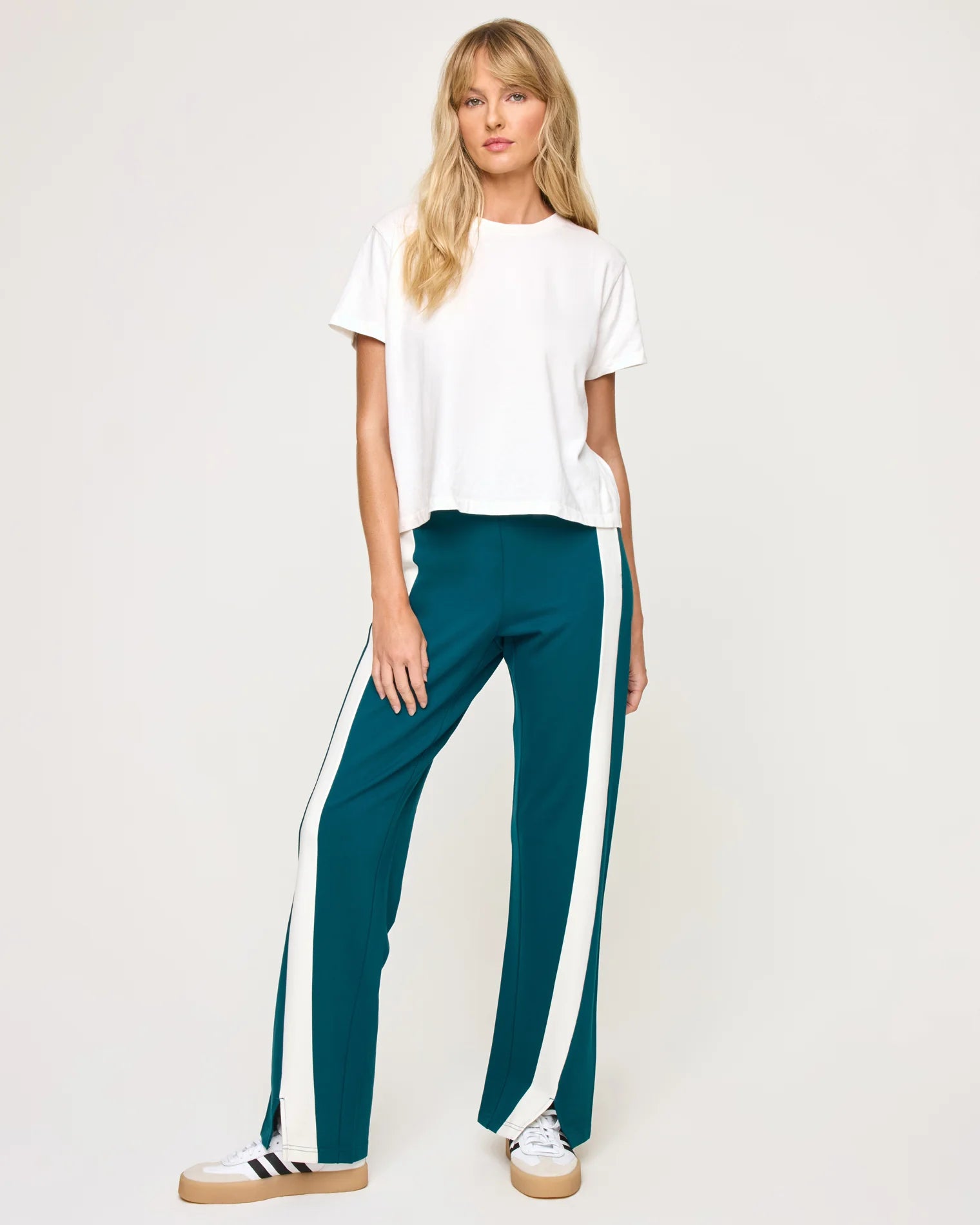 L Space - Back To Back Pant - Deep-Teal-Cream (Add-On)