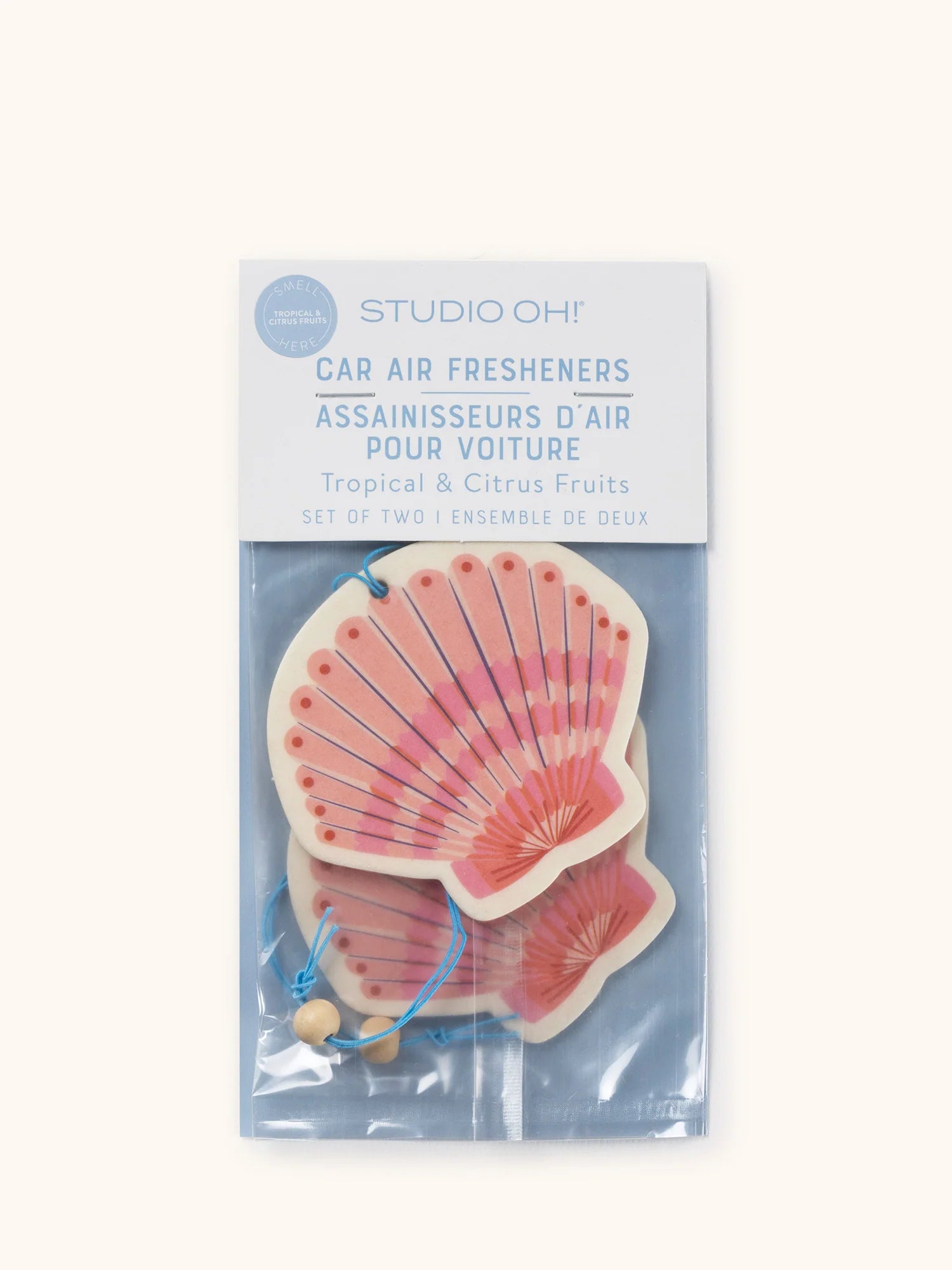 Studio Oh - Pink Seashell Car Air Freshener