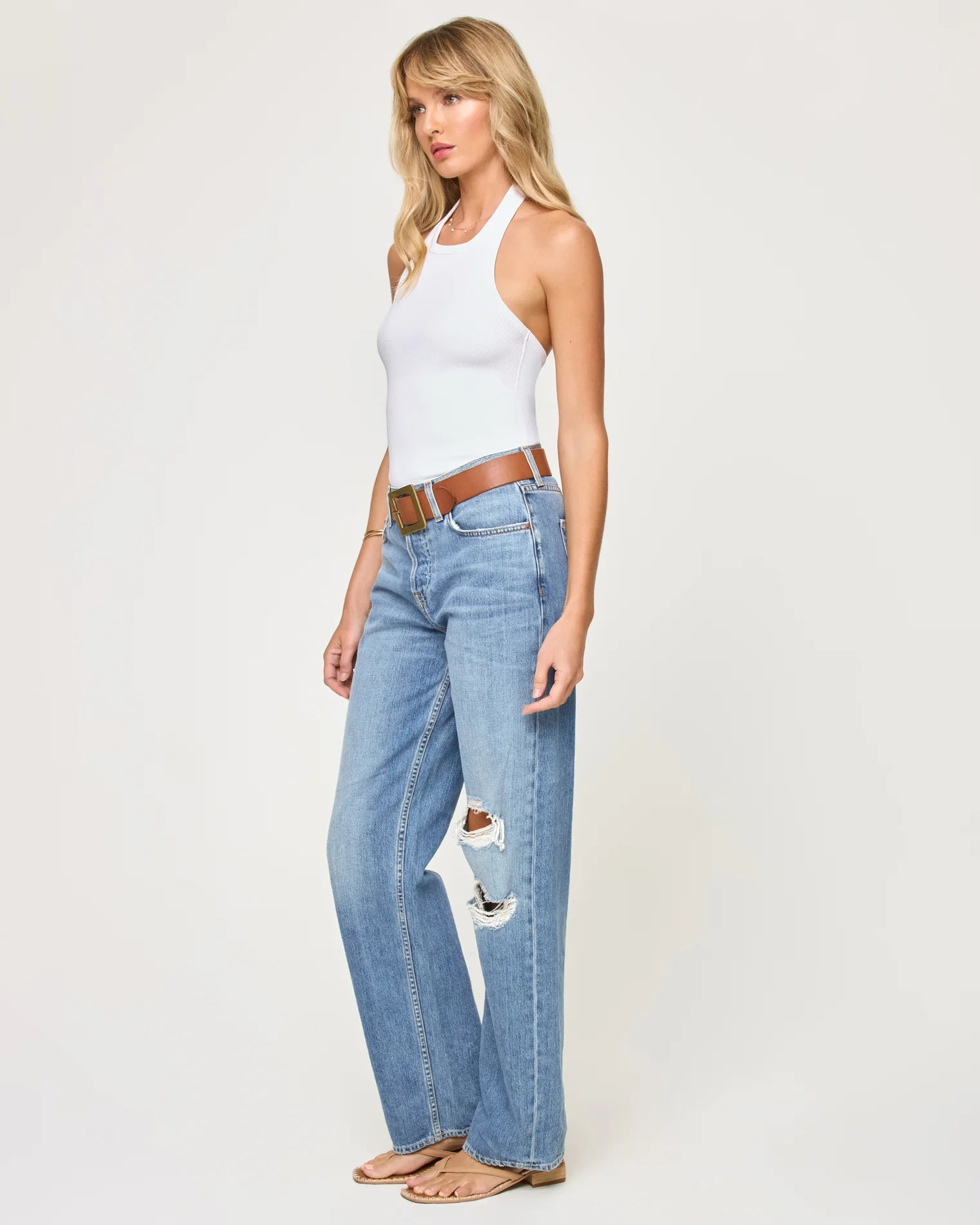 L Space - Alyx Halter Tank - White