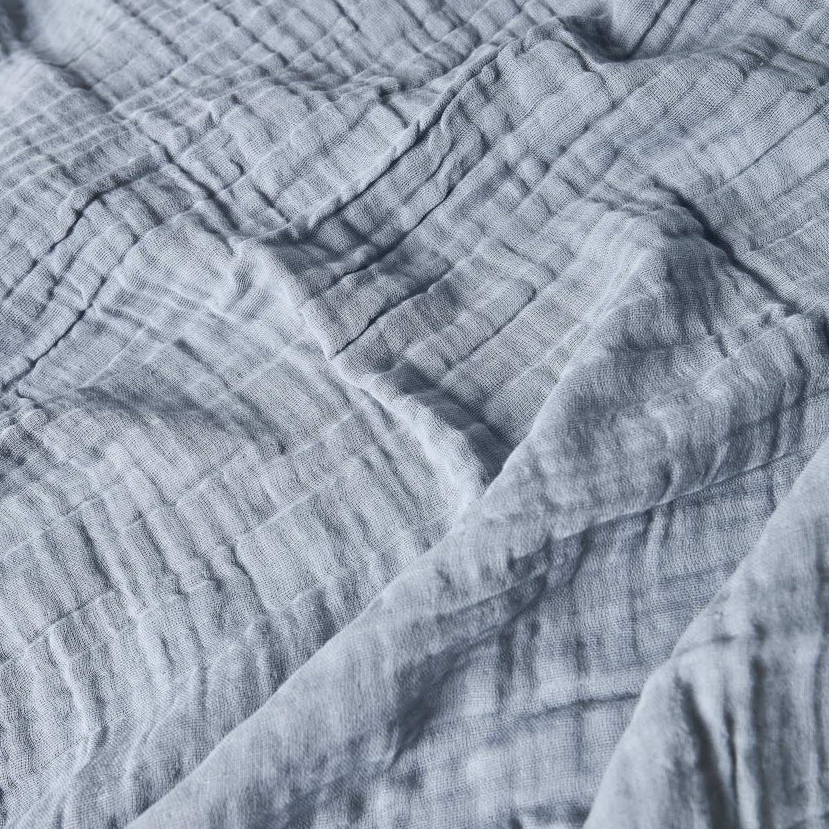 Sembla - Cotton Crinkle Throw Blanket (Mountain Spring)