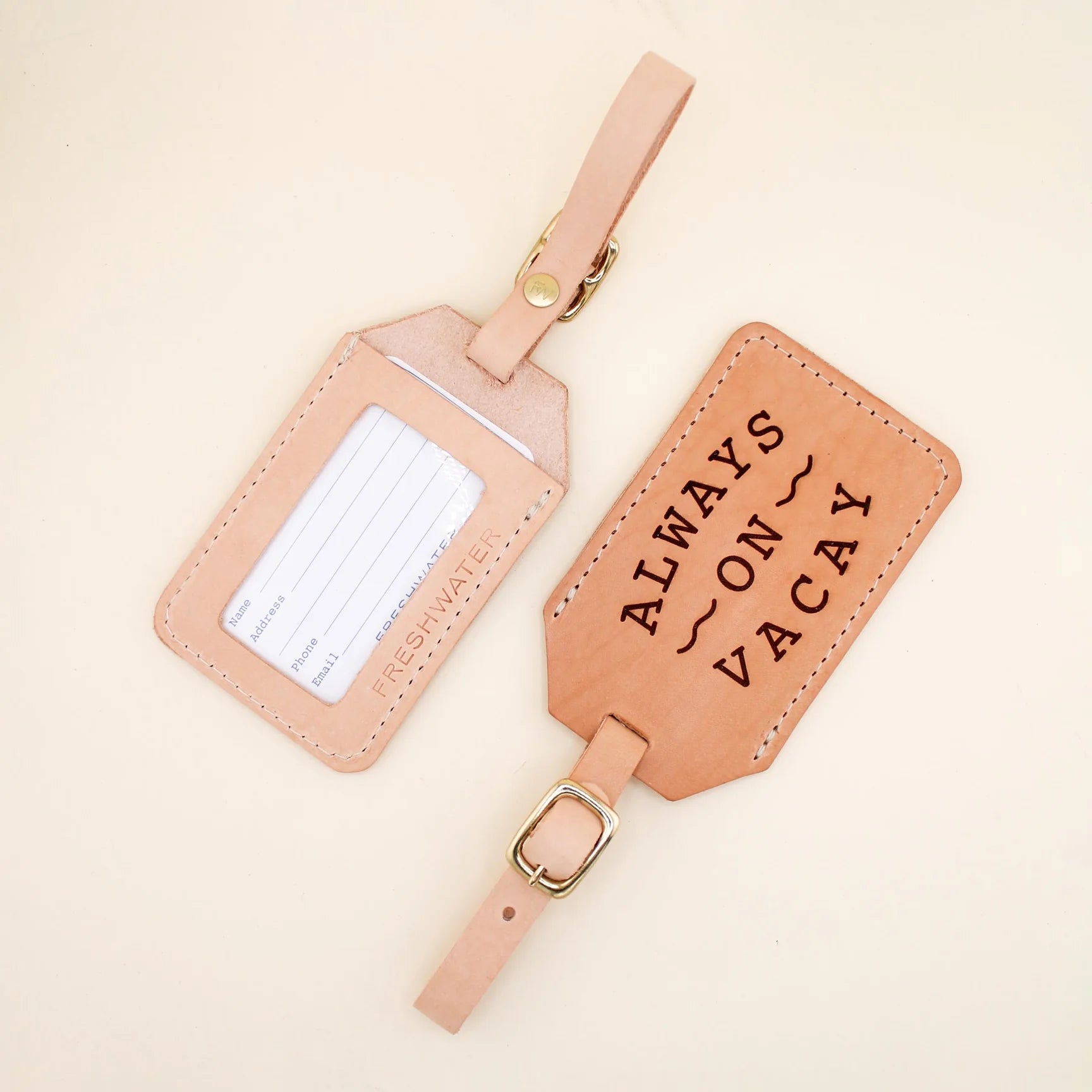 Freshwater Curated Goods - Always On Vacay Luggage Tag (Add-On)