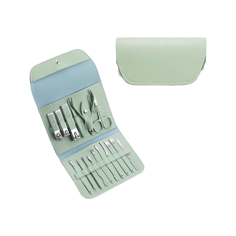 Amore Paris - 16 Piece Manicure & Pedicure Set (Green)