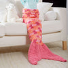 Amore Home - Crochet Mermaid Tail Blanket - Pink (Add-On)