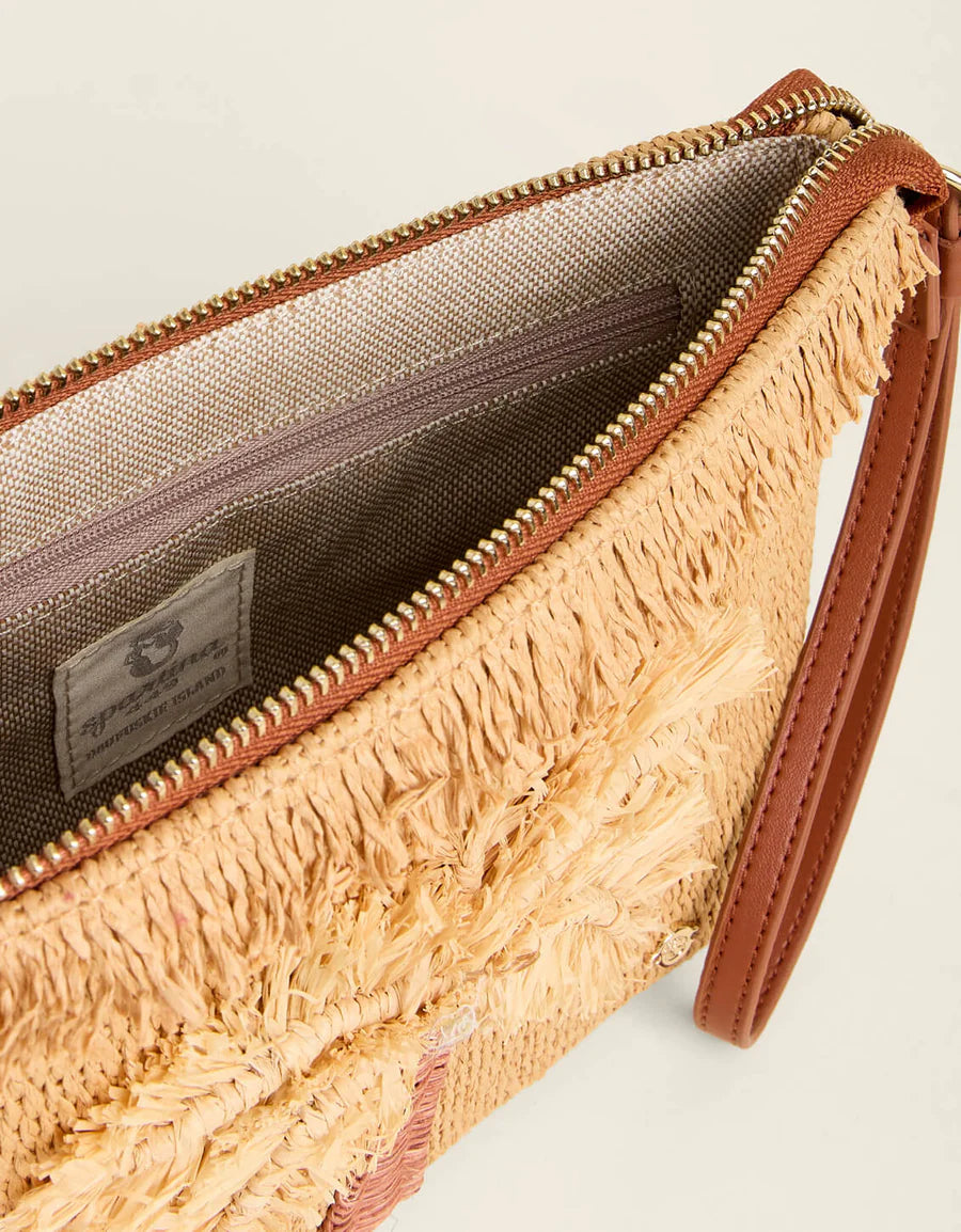 Spartina 449 - Straw Fringe Carina Wristlet Flagler Resort Palm