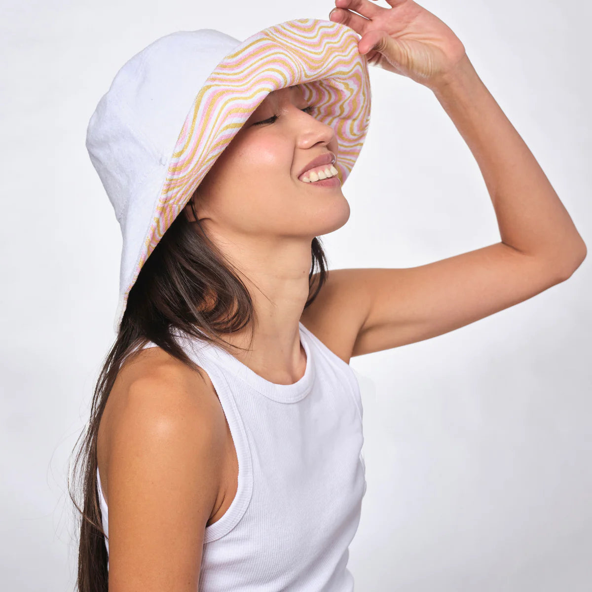 Barrière - Wavy Reversible Terry Sun Hat (Add-On)