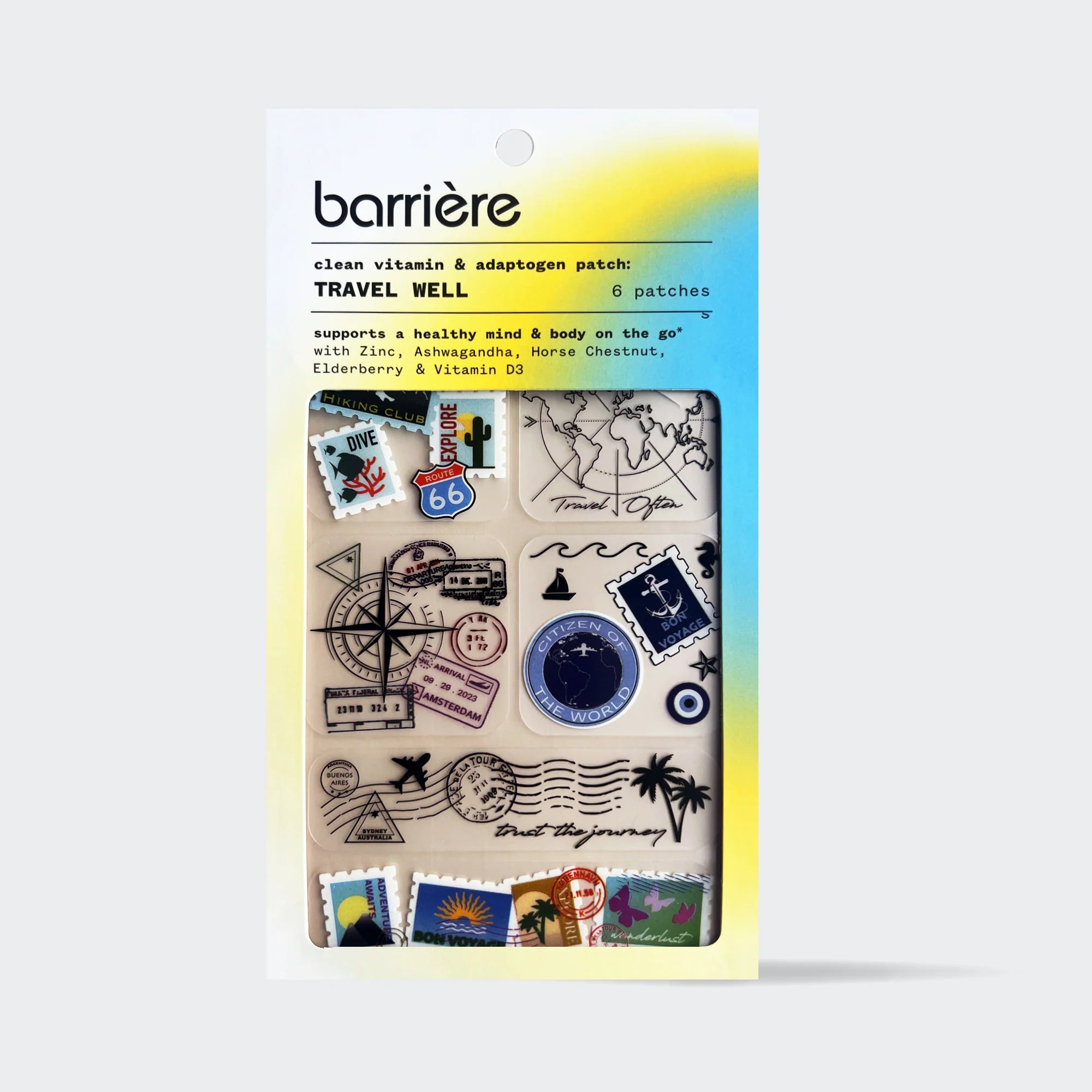 Barrière - Travel Well 6 Pack Patches - Travel Diary (Add-On)