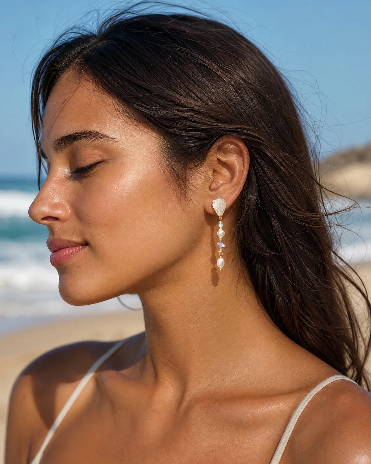 Bryan Anthonys - Beach Glass Drop Earrings - Silver