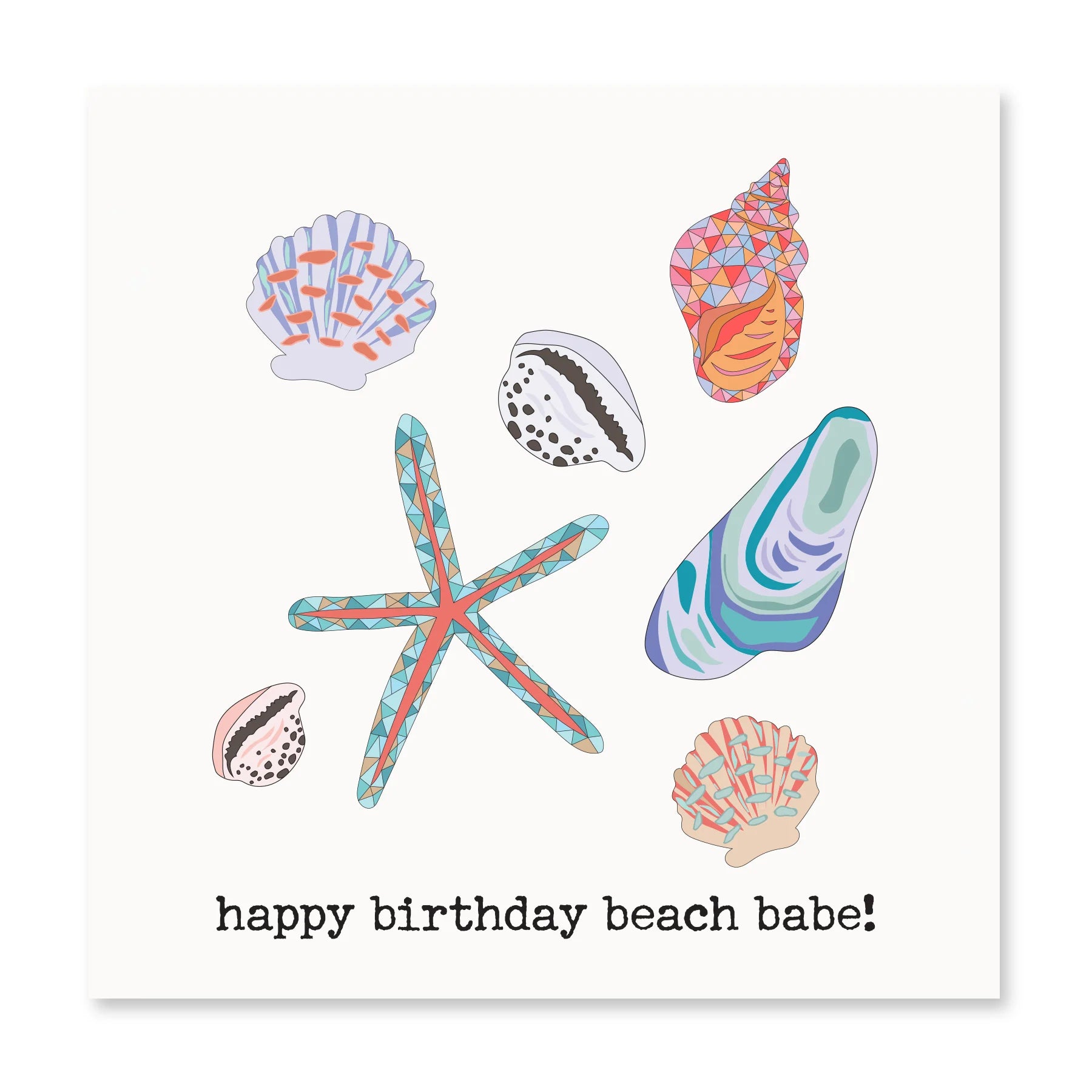 The Happy Sea - Happy Birthday Beach Babe Card (Add-On)