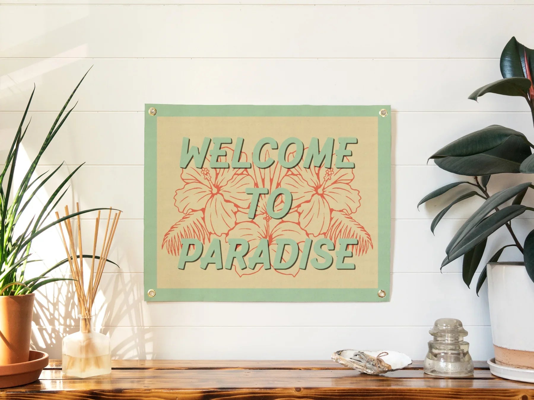Benoit Designs - Welcome To Paradise Felt Banner (Add-On)