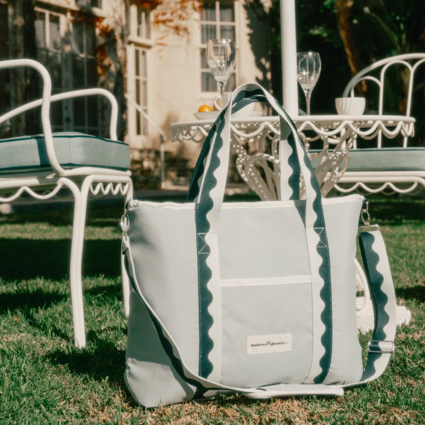Business & Pleasure Co. - The Holiday Cooler Tote Bag - Rivie Green