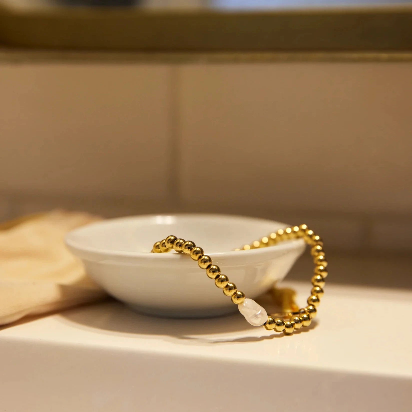 Celeste Sol - The Billie Pearl Gold Bracelet