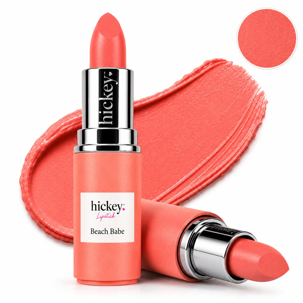 Hickey Lipstick - Limited Edition Skinny Dip & Beach Babe Duo | Refillable Lipstick Case