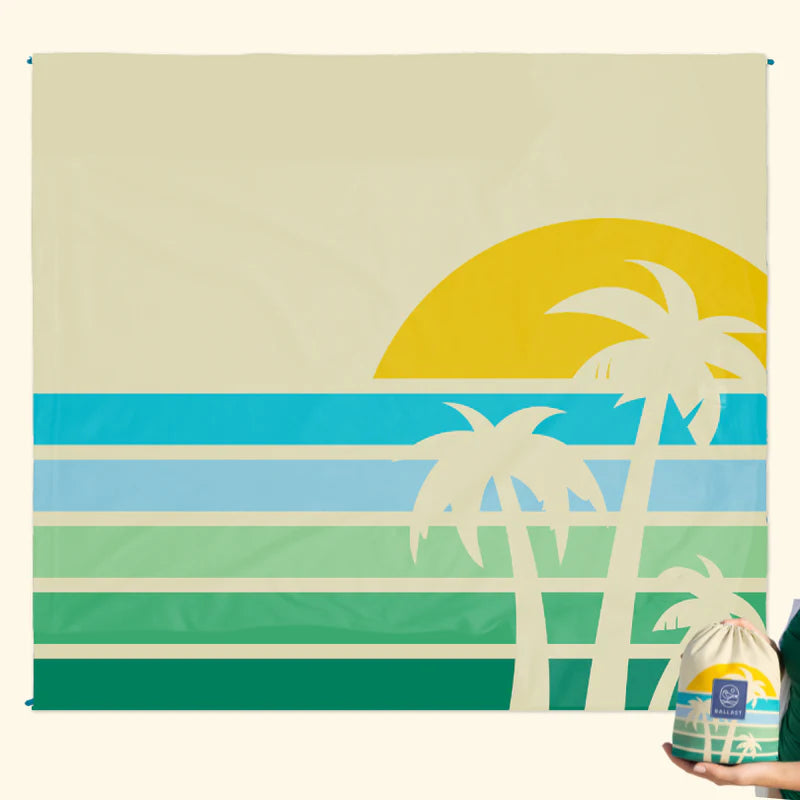 Ballast - Oasis Beach Blanket - Retro Palm