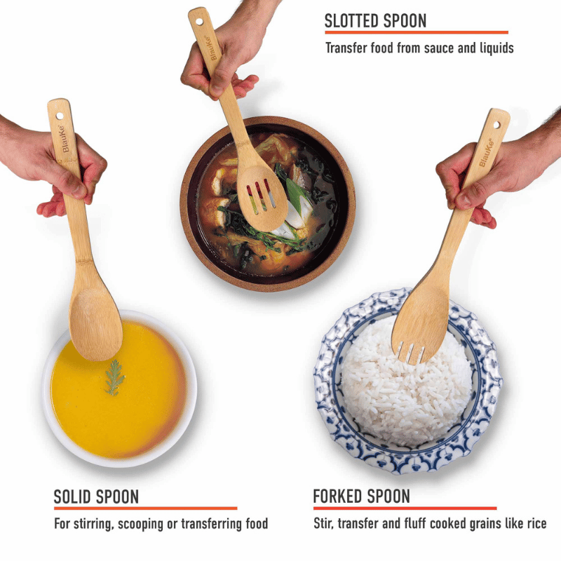 BlauKe - 7 Piece Bambo Spoon Set (Add-On)