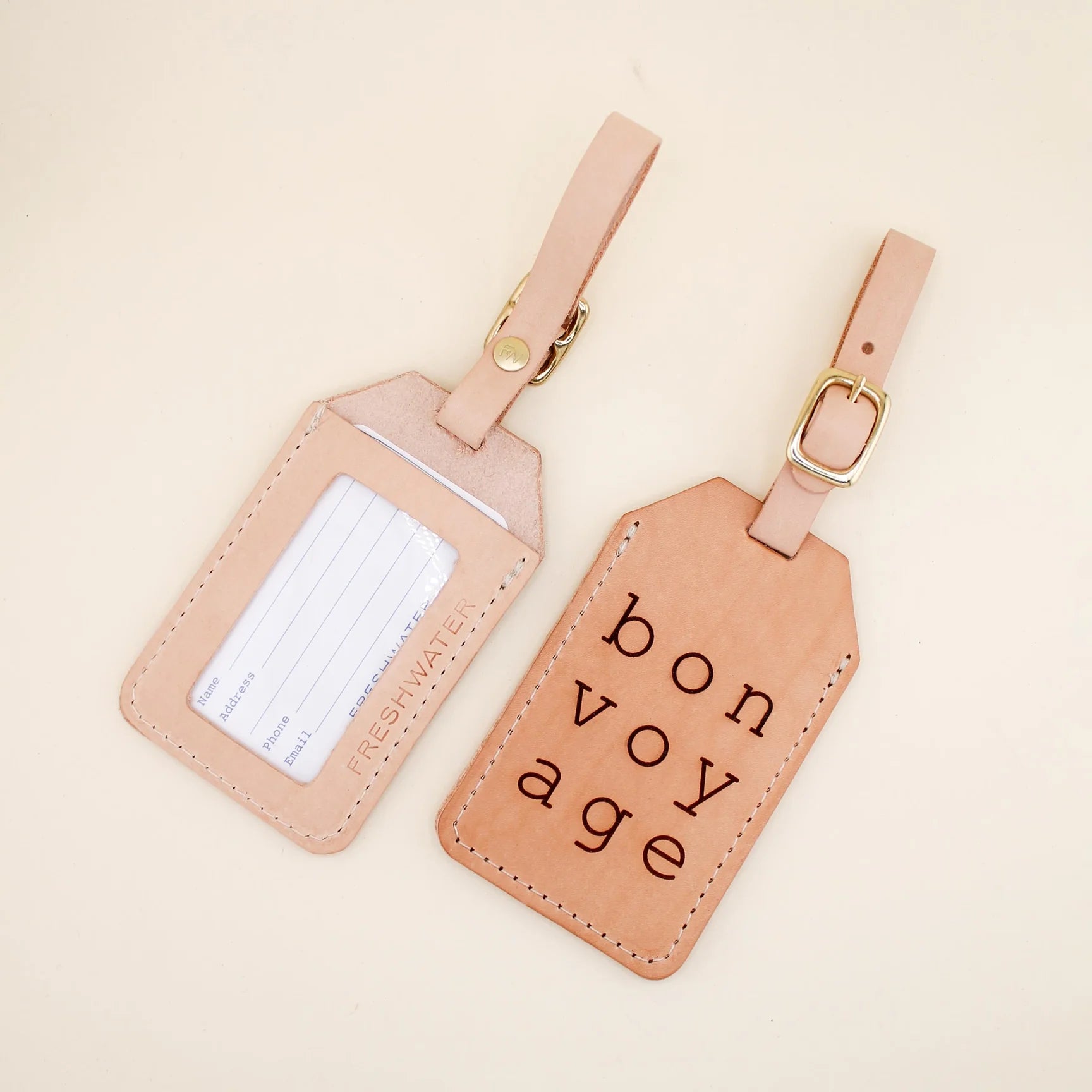 Freshwater Curated Goods - Bon Voyage Luggage Tag (Add-On)