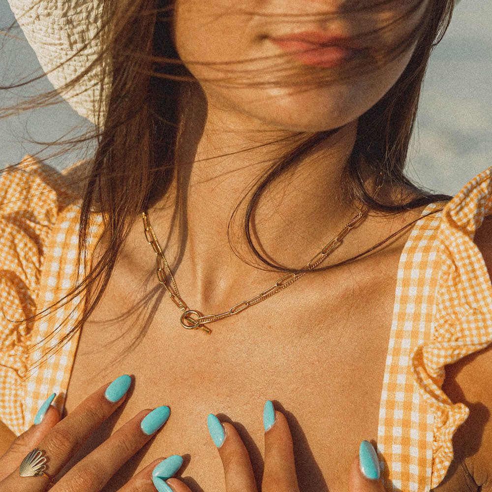 Alco - Built Different Double Necklace - Gold (Add-On)