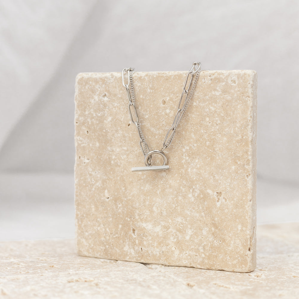 Alco - Built Different Double Necklace - Silver(Add-On)