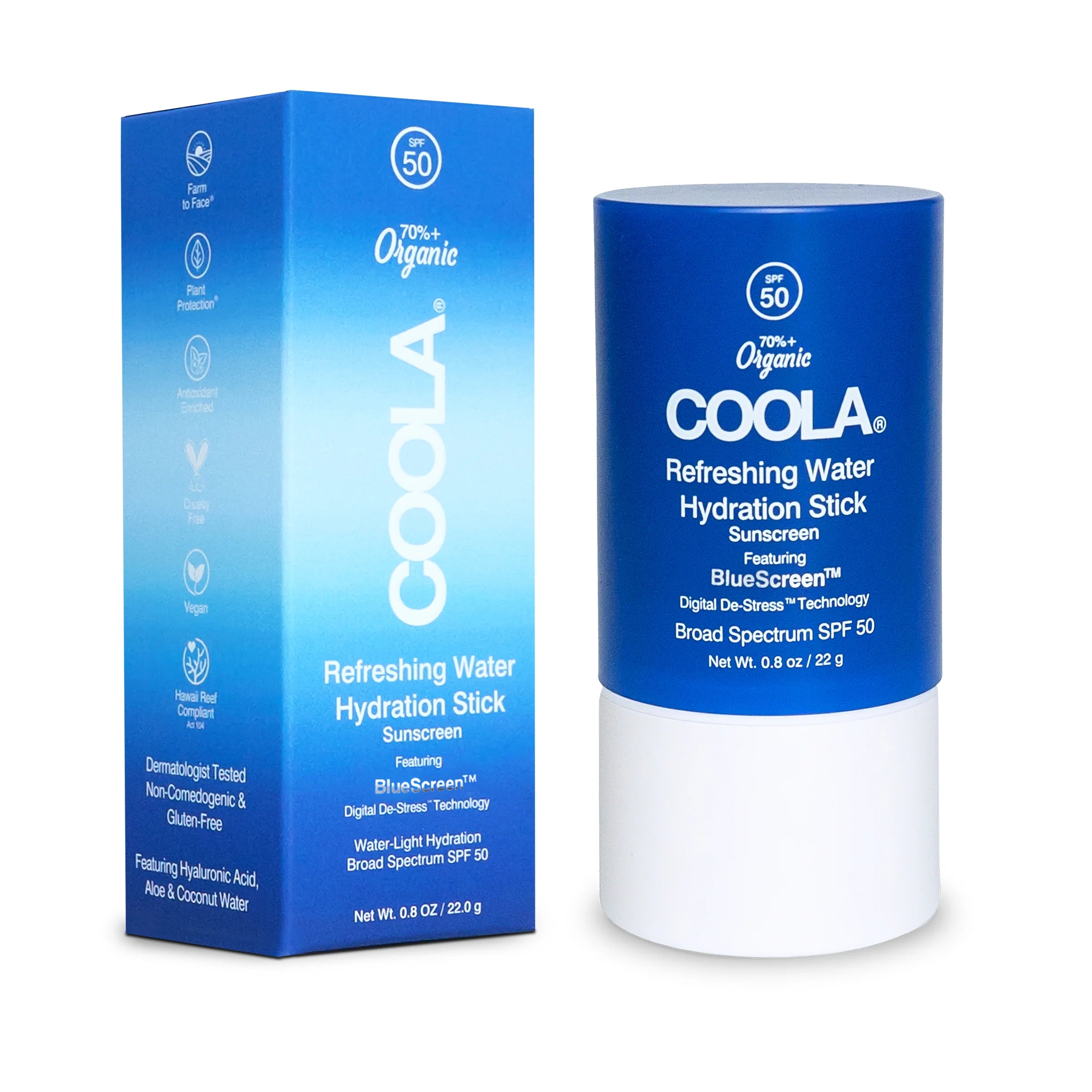 Coola - Refreshing Water Hydration Stick Organic Face Sunscreen SPF 50 (Add-On)