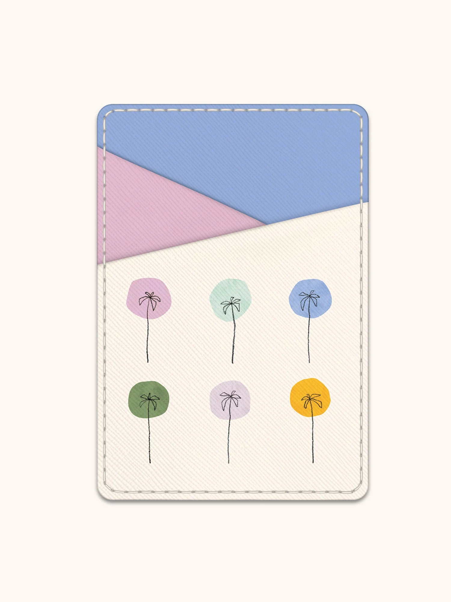 Studio Oh - Dotted Palms Stick-On Cell Phone Wallet
