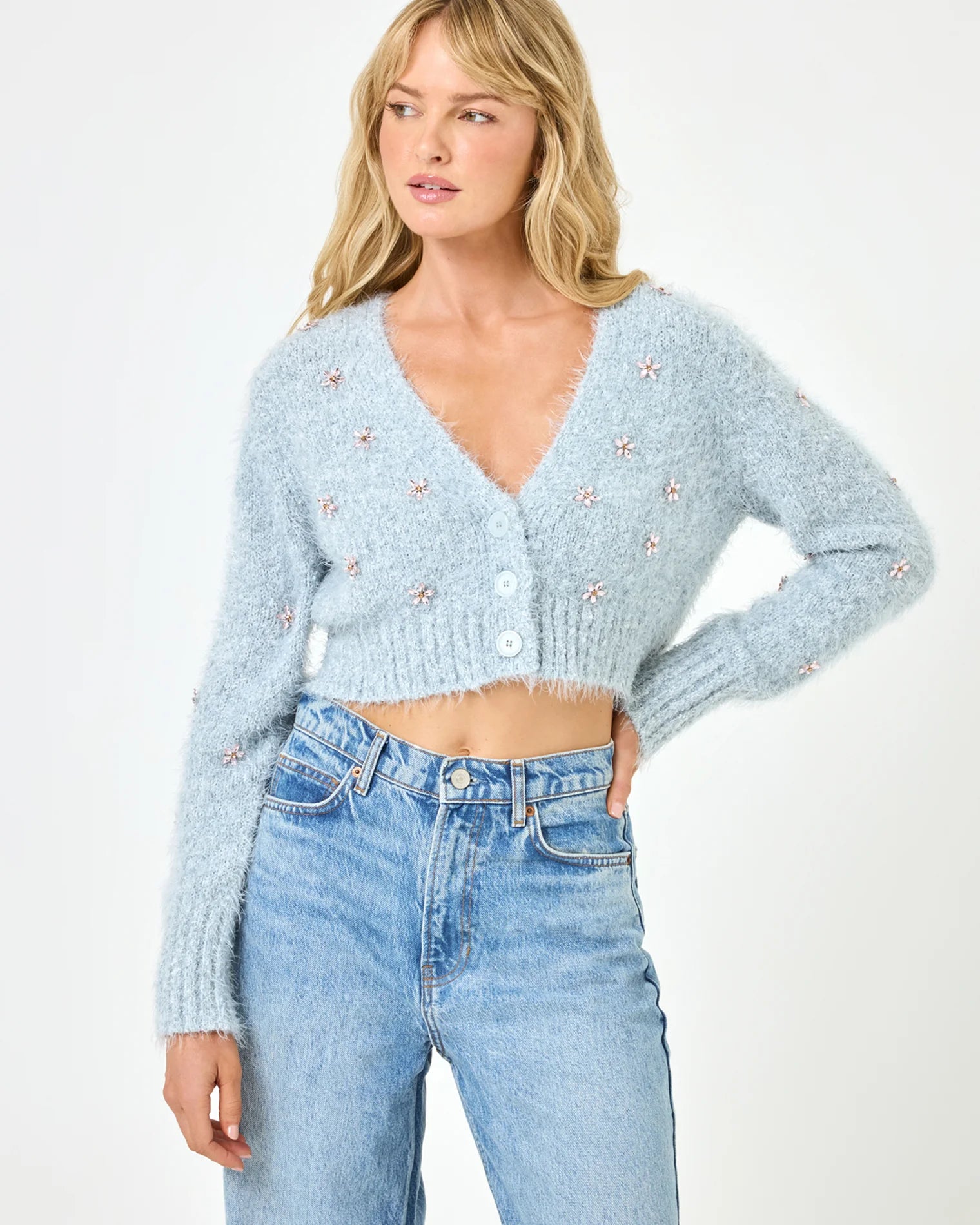 L Space - Crystal Cardigan - Dove