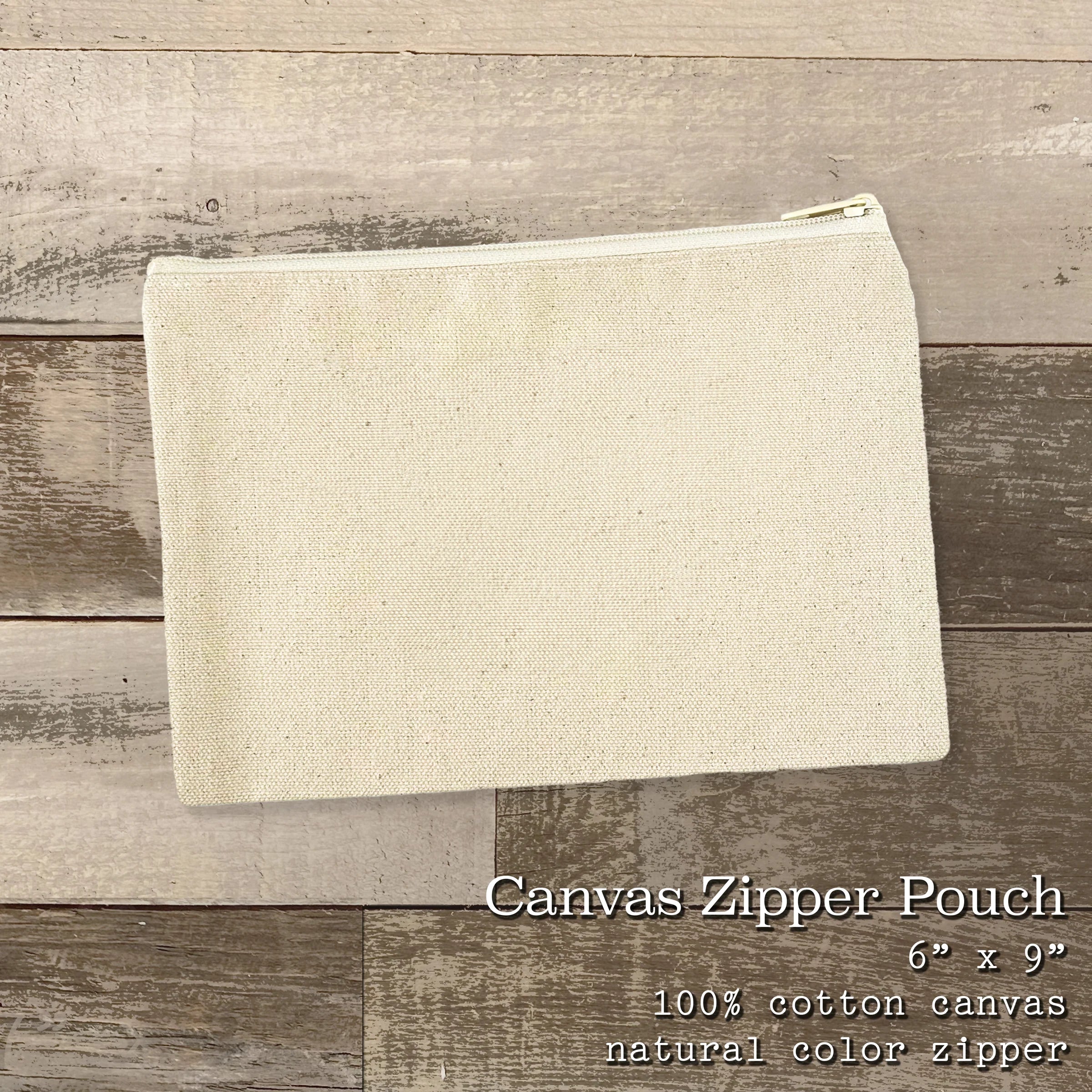 Cottage Shore - Locals Only - Canvas Zipper Pouch (Add-On)