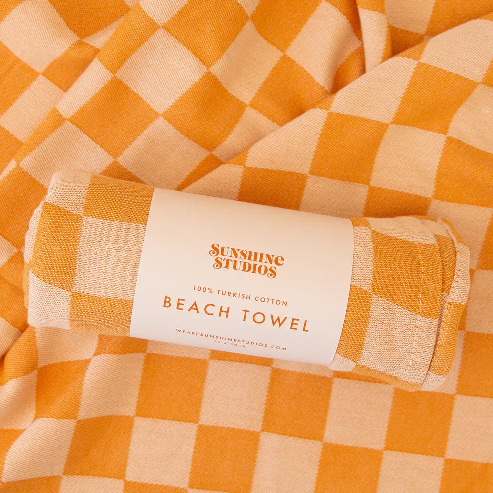 Sunshine Studios - Beach Towel - Checker