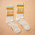 Sunshine Studios - California Striped Ribbed Crew Socks (Add-On)
