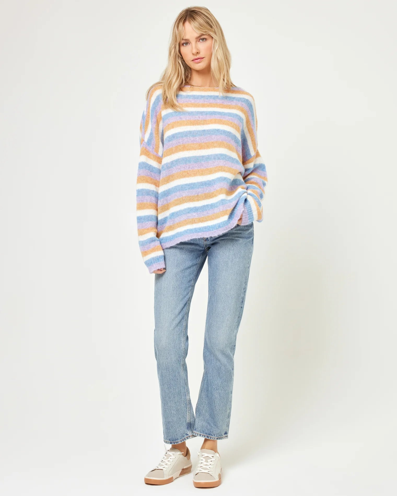 L Space - Cozy Clouds Sweater - Beautiful Skies Stripe