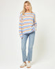 L Space - Cozy Clouds Sweater - Beautiful Skies Stripe
