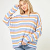 L Space - Cozy Clouds Sweater - Beautiful Skies Stripe