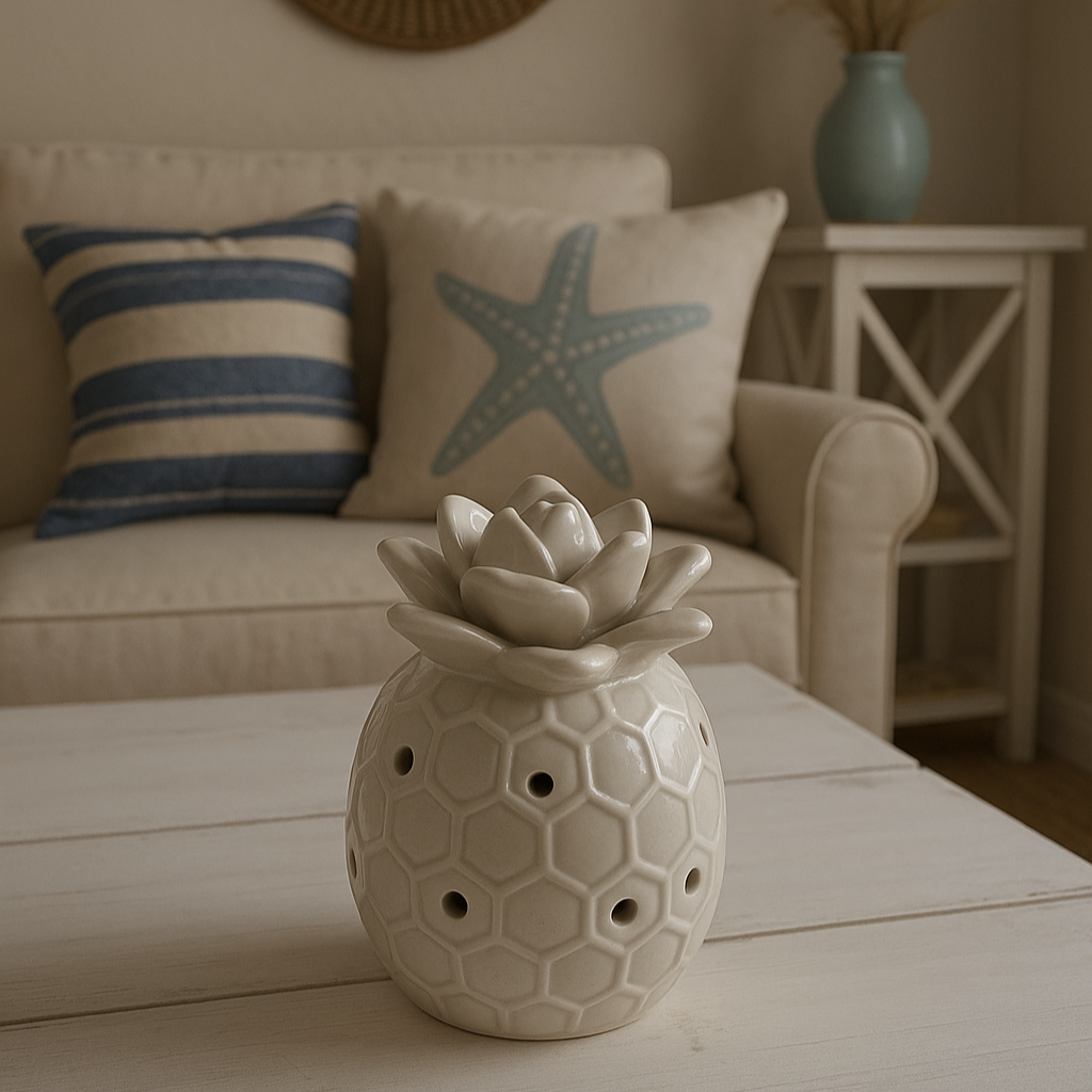 Beachly - Ceramic Pineapple Glow Light