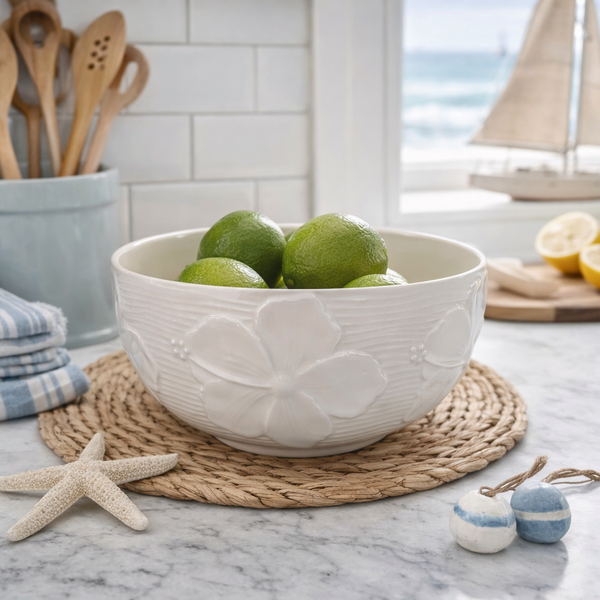 Beachly - The Island Bloom Hibiscus Ceramic Bowl