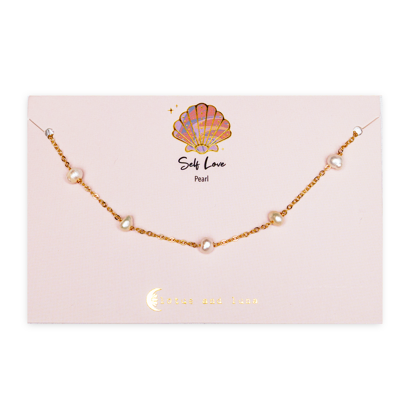 Lotus and Luna - Little Skinny Dipper Necklace - White (Add-On)