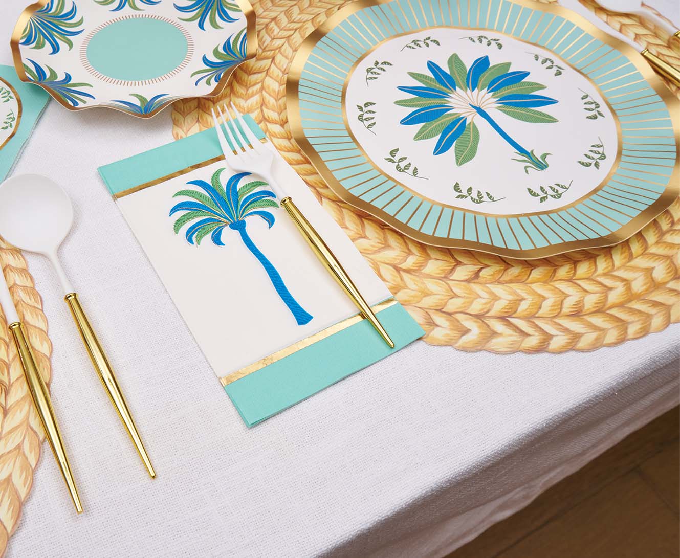 Sophistiplate - Preppy Palm 126pc Table Setting - Service for 8 (Add-On)