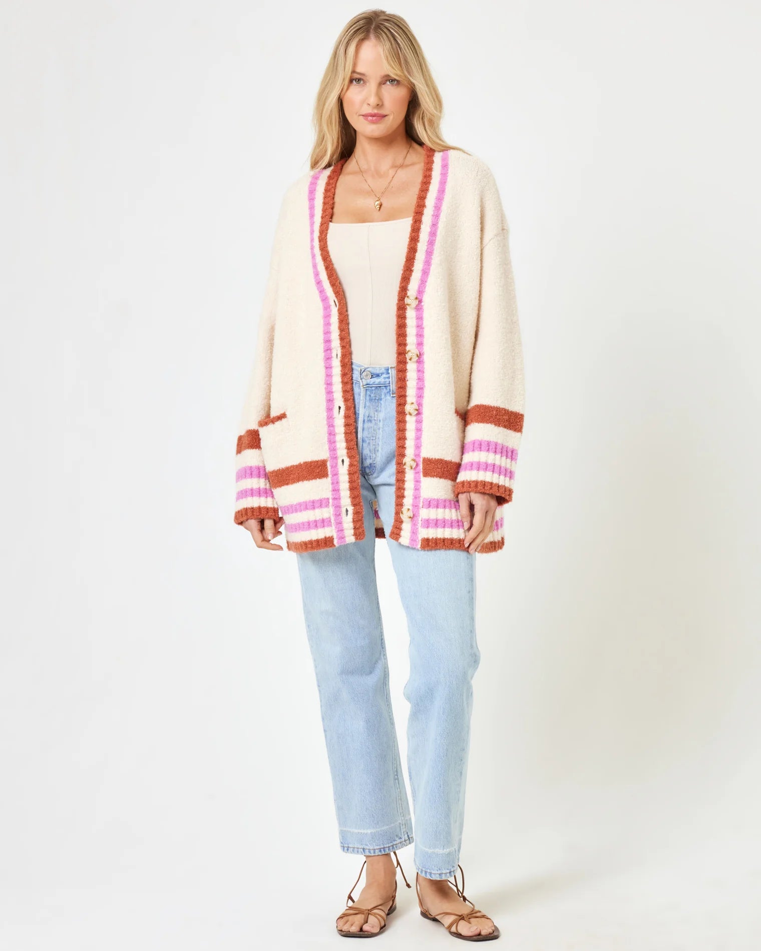 L Space - Delta Blooms Sweater - Delta Blooms Jacquard