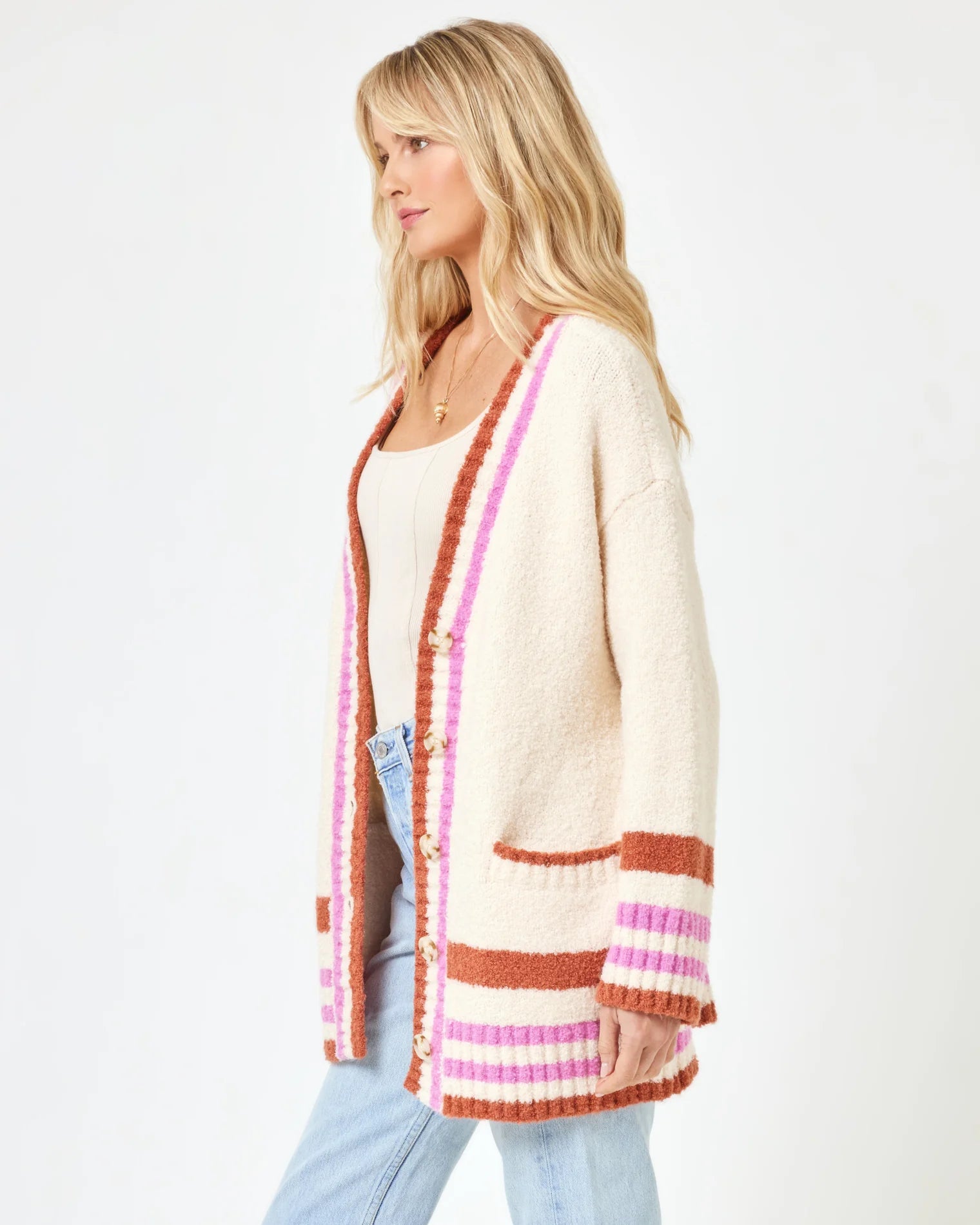 L Space - Delta Blooms Sweater - Delta Blooms Jacquard