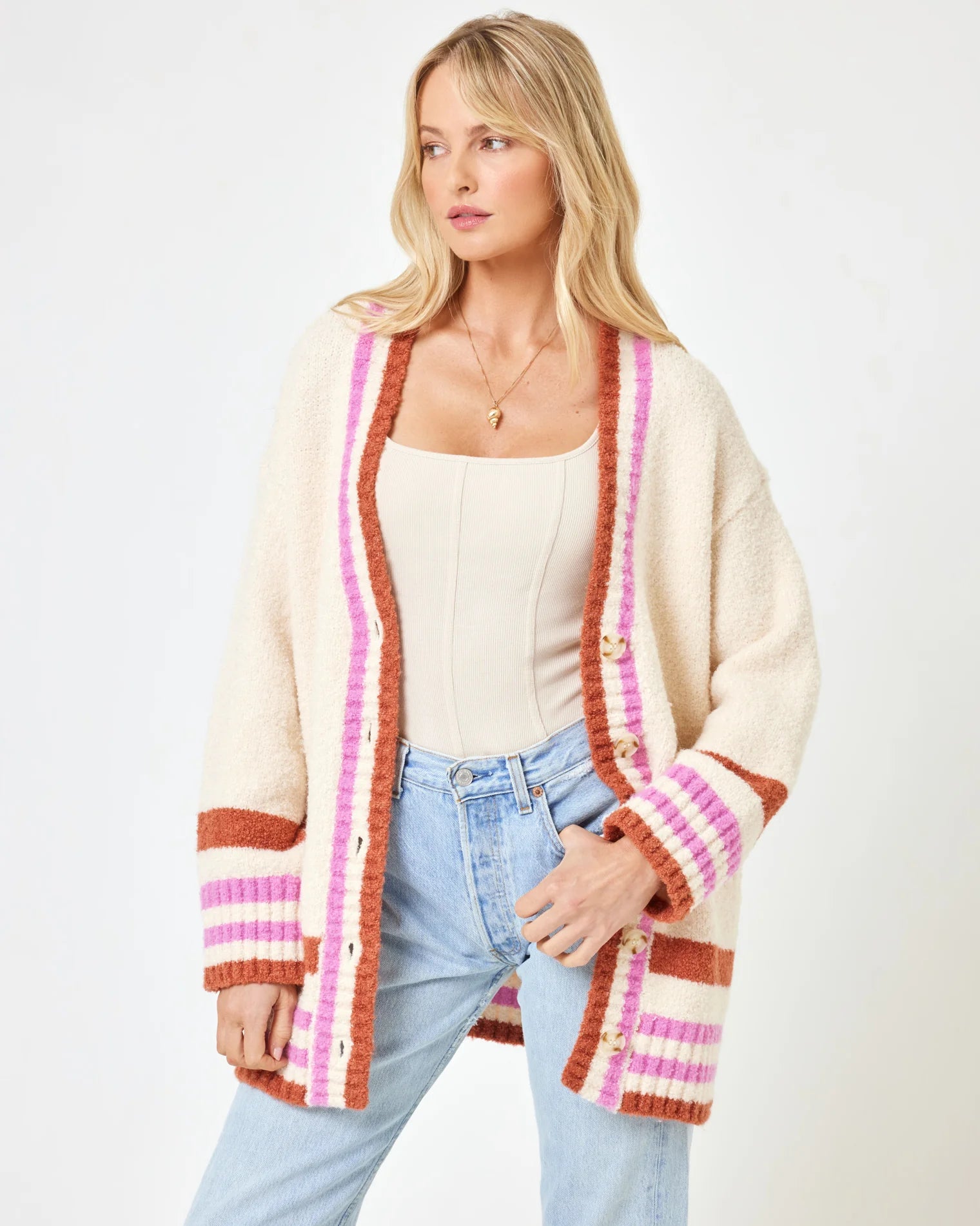 L Space - Delta Blooms Sweater - Delta Blooms Jacquard