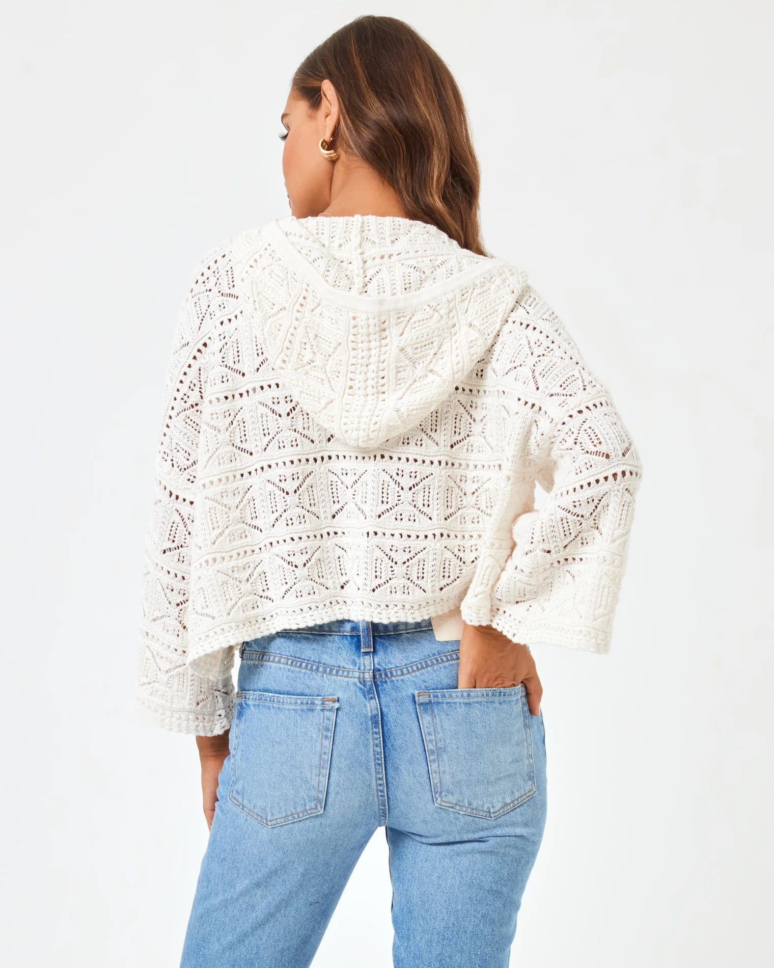 L Space - Diamond Eyes Sweater - Cream (Add-On)