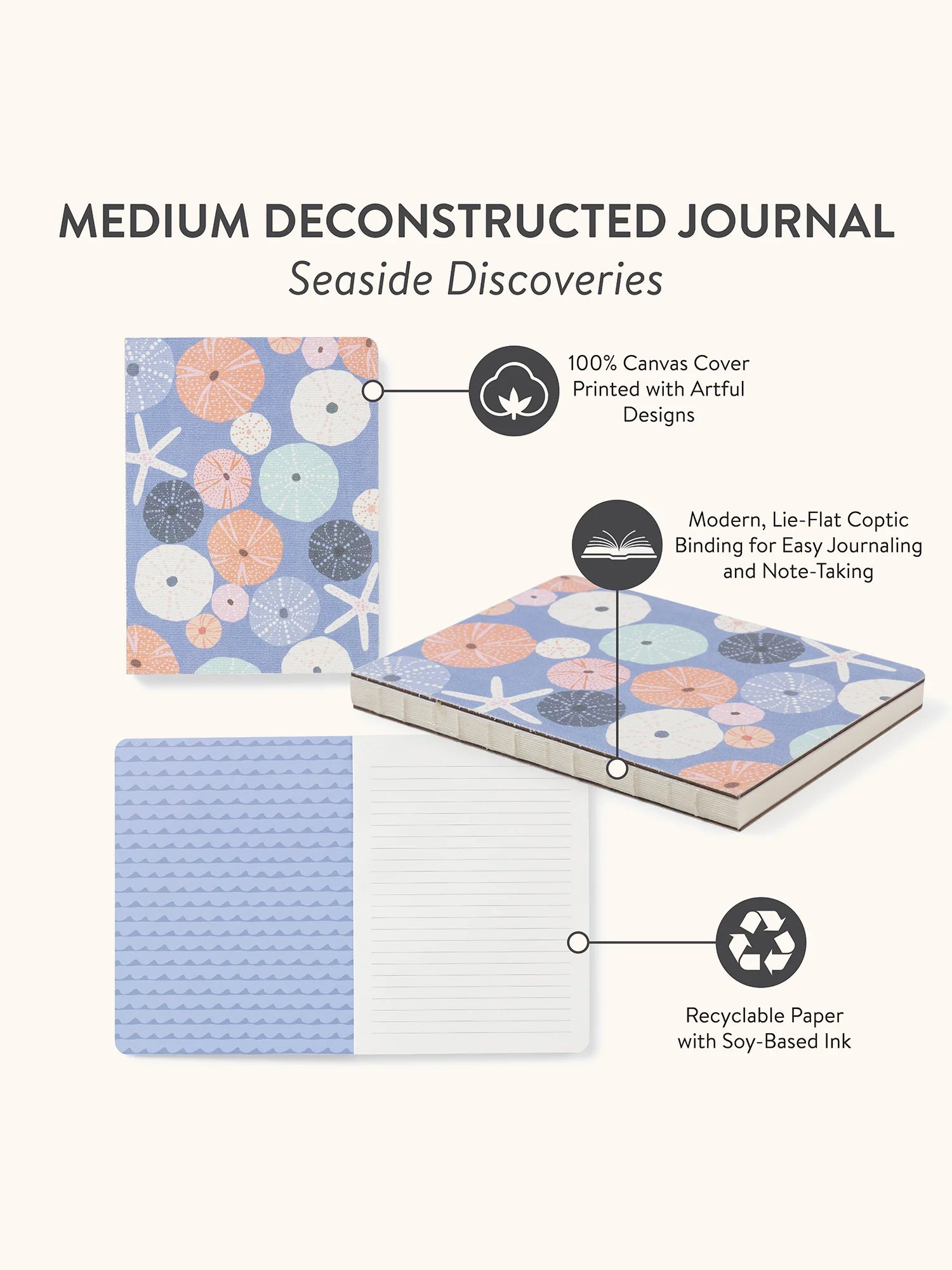 Studio Oh - Seaside Discoveries Medium Deconstructed Journal