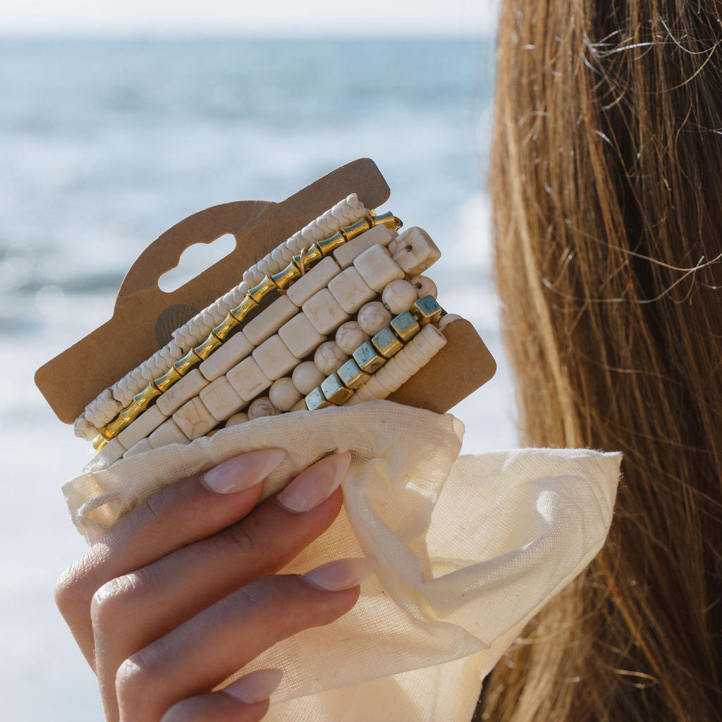 Beachly - The Golden Hour Stack Bracelet Set