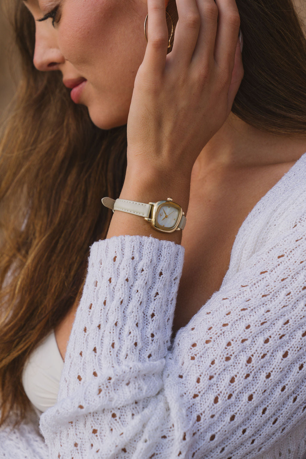 Ettika - The Wavy Days Watch in Ivory