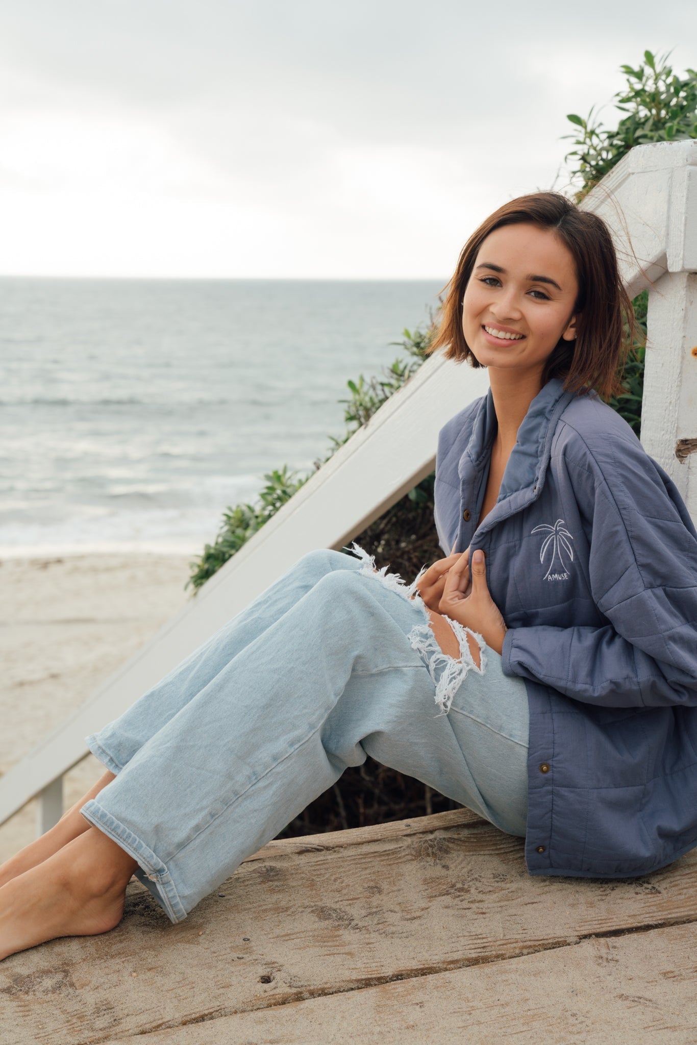 Amuse Society - The Sea Breeze Quilted Jacket (Add-On)