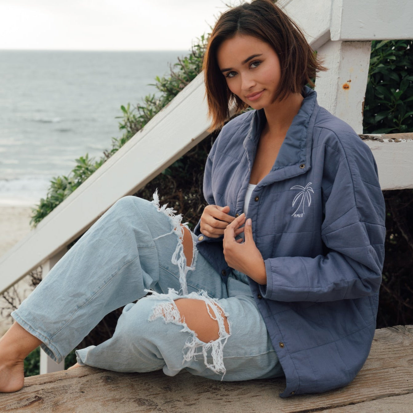 Amuse Society - The Sea Breeze Quilted Jacket (+)