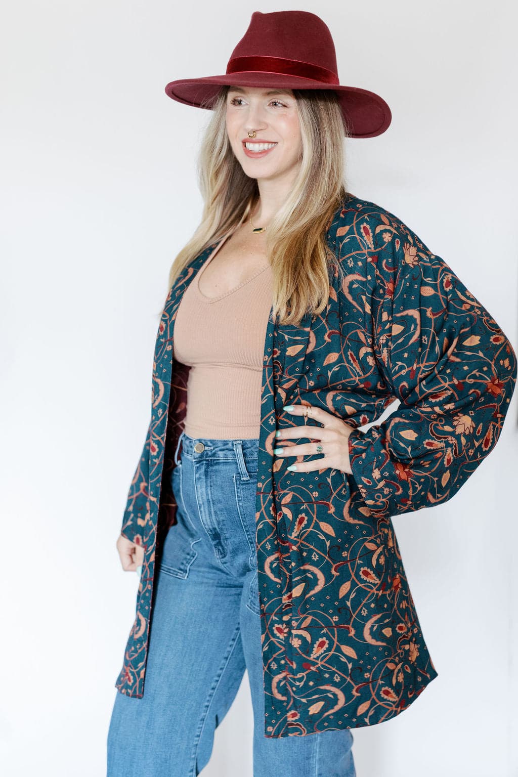 Gyal Bashy - EcoVero™ Viscose Reversible Printed Kimono (Add-On)