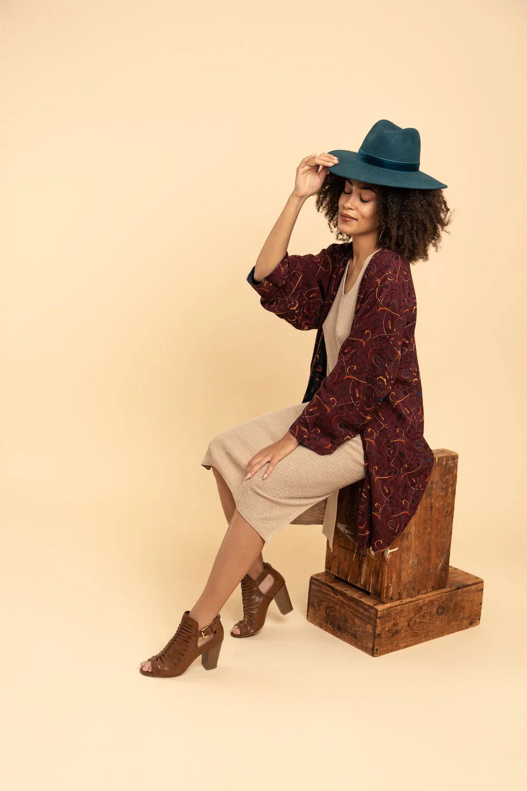 Gyal Bashy - EcoVero™ Viscose Reversible Printed Kimono