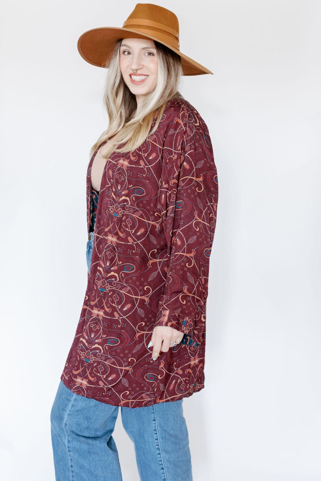 Gyal Bashy - EcoVero™ Viscose Reversible Printed Kimono