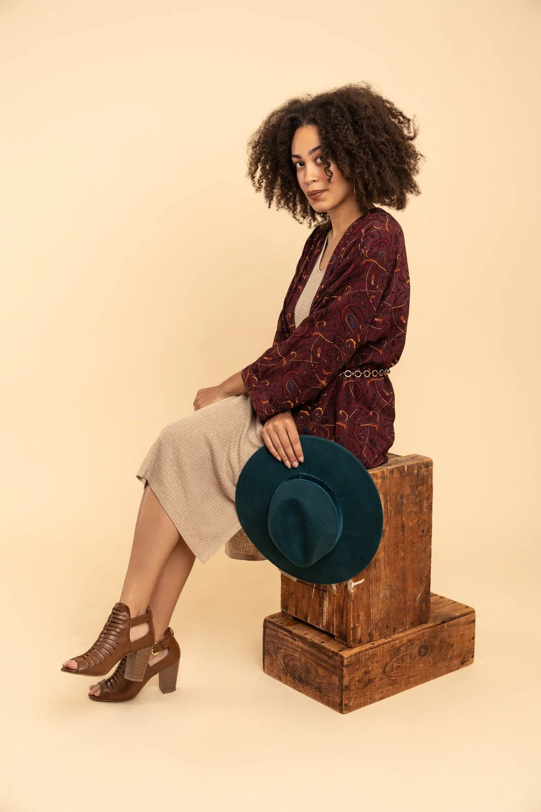 Gyal Bashy - EcoVero™ Viscose Reversible Printed Kimono (Add-On)