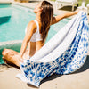 Enchante Home - Indigo Round Beach Towel