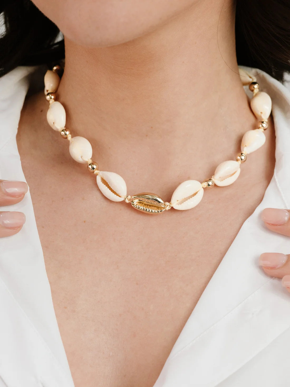 Ettika - Out to Sea Cowrie Shell Necklace