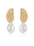 Ettika - Nautilus Shell Freshwater Pearl Earrings